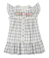 Carlina girl dress - Blue River Checks