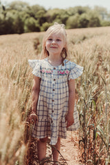 Carlina girl dress - Blue River Checks