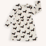 Girls long sleeve dress - Dachshund