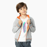 Two-Sided French Terry Zip Up Hoodie