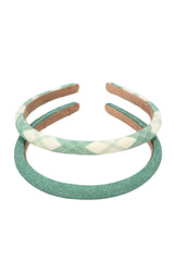 Headbands - Fern Plaid