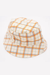 Kids Reversible Bucket Hat Plaid