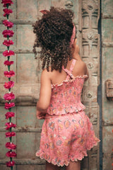 Pink girl's shorts - Bohemian Strawberry