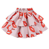 Organic cotton pink wave skirt - Bisou