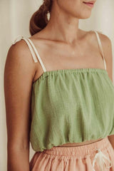 Crop top for women - Green