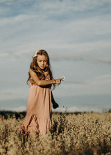 Back to nature girl's dress - Dusty Pink