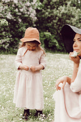 Organic cotton girls dress - Soft Pink