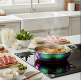 Anygleam Stock Pot Rainbow no.0-S Stainless Steel HotPot Without Lid Single-Layer Cooking Soup Noodle Sea Food Home Kitchen Restaurant Tools