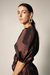 Power Bordeaux Red Wrap Dress – Elegant Women’s Dress