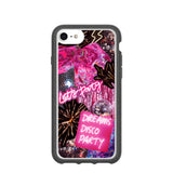 Clear Party Time iPhone 6/6s/7/8/SE Case With Black Ridge