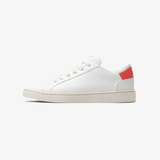 Women's Lace Up | White-Flame Red