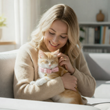 Anypet Stylish Baby Pink Cat Bow Collar Small Size – Cute Bow Design with Safety Buckle, Bell & Durable Strap for Cats & Small Pets
