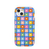 Electric Blue Petal Pop iPhone 15 Case