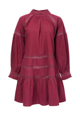 Dress Rachel Uni Aubergine