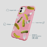 Bubblegum Pink Pickle Party iPhone 11 Case