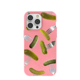 Bubblegum Pink Pickle Party iPhone 14 Pro Max Case