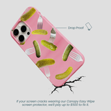 Bubblegum Pink Pickle Party iPhone 14 Pro Max Case