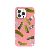 Bubblegum Pink Pickle Party iPhone 14 Pro Case