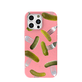 Bubblegum Pink Pickle Party iPhone 16 Pro Max Case