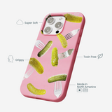 Bubblegum Pink Pickle Party iPhone 16 Pro Max Case