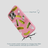Bubblegum Pink Pickle Party iPhone 16 Pro Case