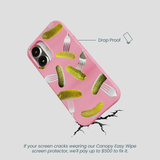 Bubblegum Pink Pickle Party iPhone 16 Case
