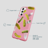 Bubblegum Pink Pickle Party Samsung Galaxy S22 Case