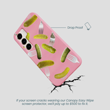Bubblegum Pink Pickle Party Samsung Galaxy S23 Case