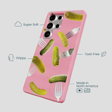 Bubblegum Pink Pickle Party Samsung Galaxy S25 Ultra Case