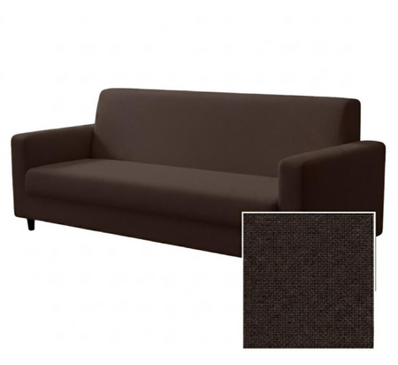 Anyseat 3-Seater Sofa Cover – Plain Coffee Style Slipcover for Living Room Chair Protection