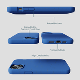 Electric Blue iPhone 15 Plus Case
