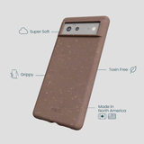 Chocolate Brown Google Pixel 6 Phone Case