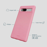Bubblegum Pink Google Pixel 7a Phone Case