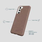 Chocolate Brown Samsung Galaxy S21 Phone Case
