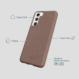 Chocolate Brown Samsung Galaxy S22 Phone Case