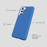 Electric Blue Samsung Galaxy S22 Phone Case