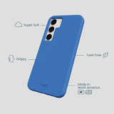 Electric Blue Samsung Galaxy S23 Phone Case