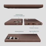 Chocolate Brown Samsung Galaxy S24 Ultra Phone Case