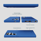 Electric Blue Samsung Galaxy S24 Ultra Phone Case