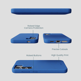 Electric Blue Samsung Galaxy S25 Phone Case