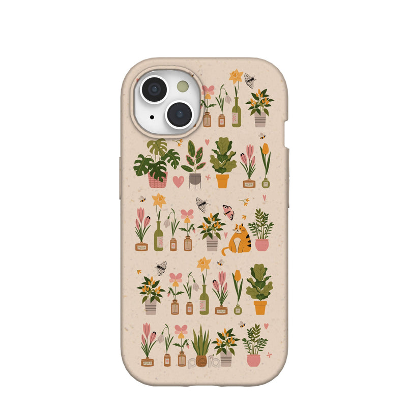 Seashell Plants and Blooms iPhone 15 Case