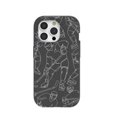 Black Play Sketch iPhone 15 Pro Case