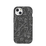Black Play Sketch iPhone 15 Case
