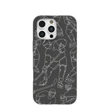 Black Play Sketch iPhone 16 Pro Max Case
