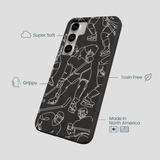 Black Play Sketch Samsung Galaxy S25+(Plus) Case