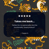 Black Playful Tigers iPhone XR Case