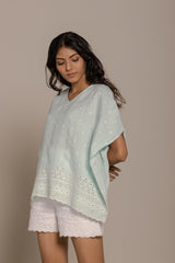 Popsicles & Carousels Mint Kaftan Top