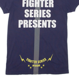 MY BRAND Skull Rhinestones Mens T-Shirt Blue XL