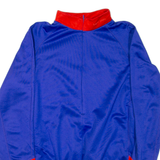 PERFORMANCE Cycling Mens Jersey Blue Long Sleeve 1/2 Zip L