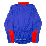 PERFORMANCE Cycling Mens Jersey Blue Long Sleeve 1/2 Zip L
